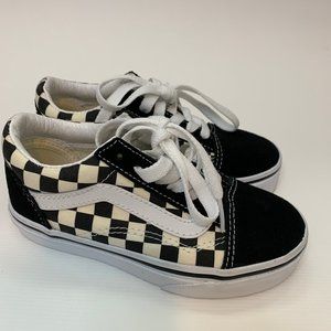 Vans Old Skool black and white checkered - Kids Size 11 -